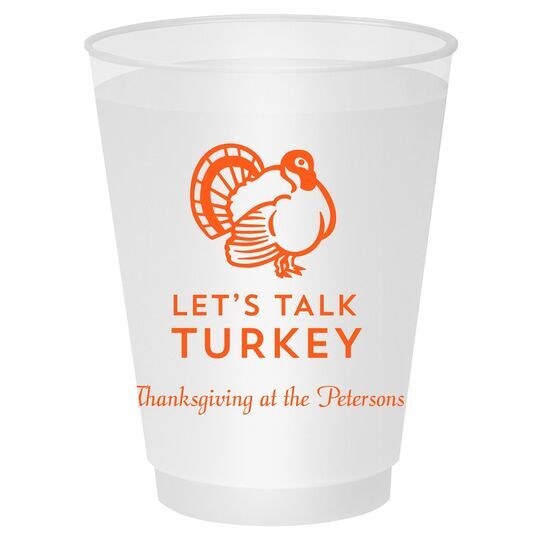 Let's Talk Turkey Shatterproof Cups